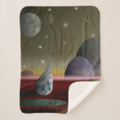 Planet van de Shapes Small Sherpa Blanket Deken (Voorkant)