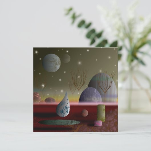 Planet van de Vlamkaart 5.25x5.25 (Staand voorkant)