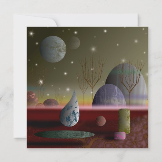 Planet van de Vlamkaart 5.25x5.25 (Voorkant)