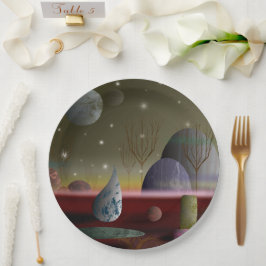 Planet van de vormen 9-inch papieren Borden Bordje