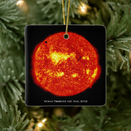 Planet Venus brengt de zon over, hé kerstmis Keramisch Ornament