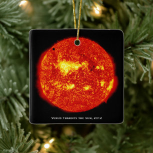 Planet Venus brengt de zon over, hé kerstmis Keramisch Ornament