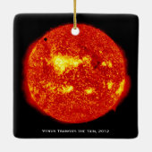 Planet Venus brengt de zon over, hé kerstmis Keramisch Ornament (Achterkant)