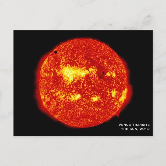 Planet Venus brengt de zon over, Hi-Res Briefkaart (Voorkant)