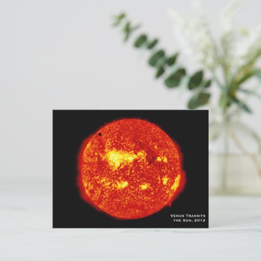 Planet Venus brengt de zon over, Hi-Res Briefkaart (Staand voorkant)