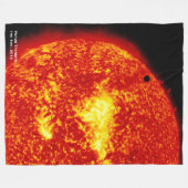 Planet Venus brengt de zon over, Hi-Res Fleece Deken (Voorkant (Horizontaal))