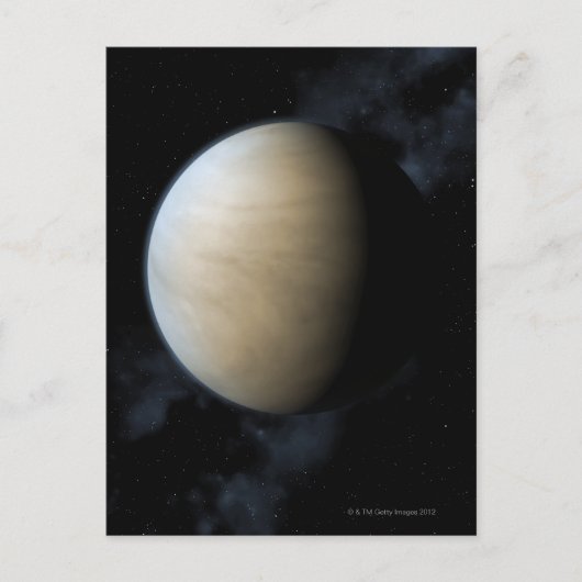Planet Venus Briefkaart (Voorkant)
