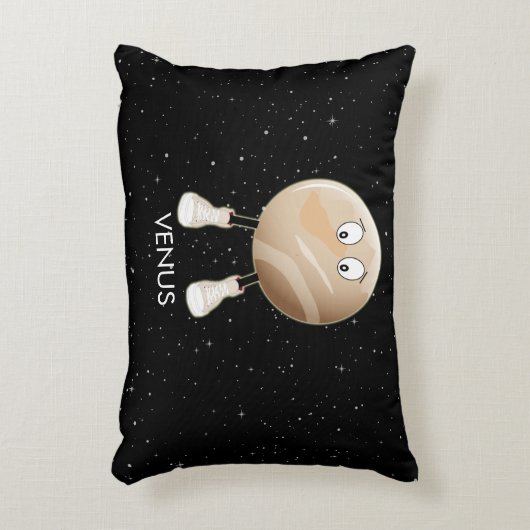 Planet Venus en sterren Accent Kussen (Voorkant(Verticaal))