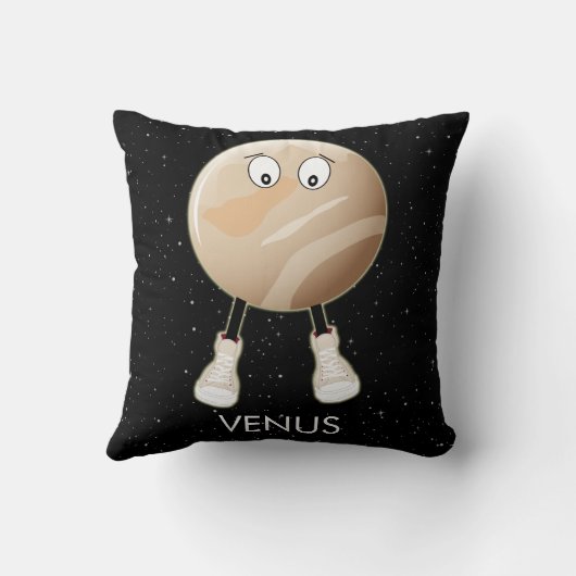 Planet Venus en sterren Kussen (Achterkant)