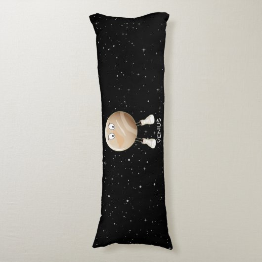 Planet Venus en sterren Lichaamskussen (Voorkant Verticaal)