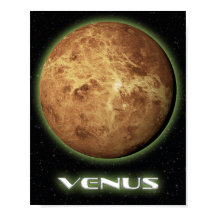 Planet Venus kunst aan de muur