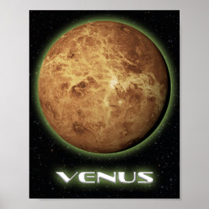 Planet Venus kunst aan de muur Poster