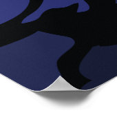 Planet Venus-Mok voor ruimtekunst met twee toonaan Poster (Hoek)