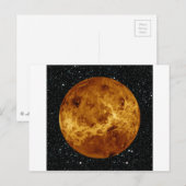 PLANET VENUS radar uitzicht star background ~ Briefkaart (Voorkant / Achterkant)