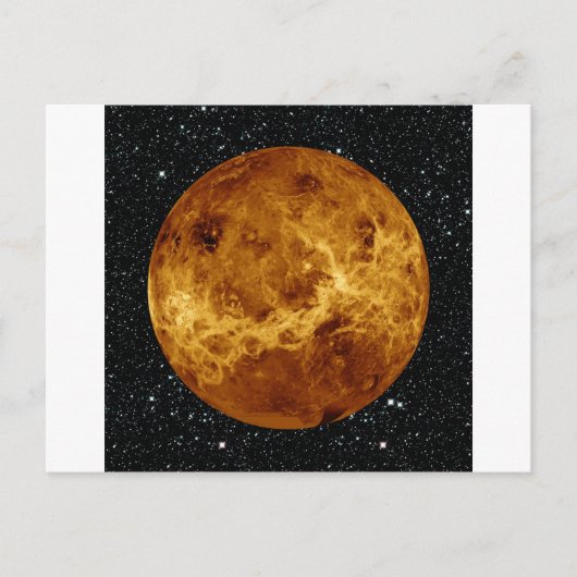 PLANET VENUS radar uitzicht star background ~ Briefkaart (Voorkant)