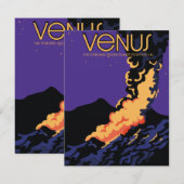 Planet Venus ruimtekunst (Voorkant / Achterkant)