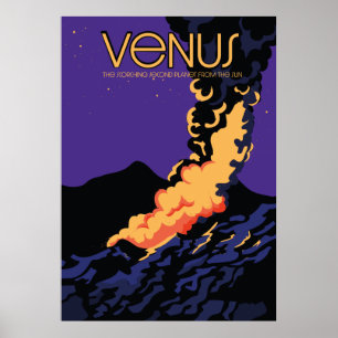 Planet Venus ruimtekunst Poster