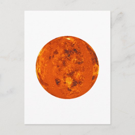 PLANET VENUS (zonnestelsel) ~ Briefkaart (Voorkant)