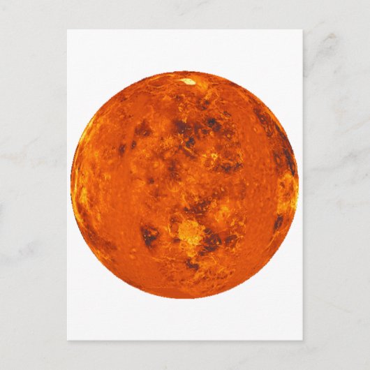 PLANET VENUS (zonnestelsel) ~ Briefkaart (Voorkant)