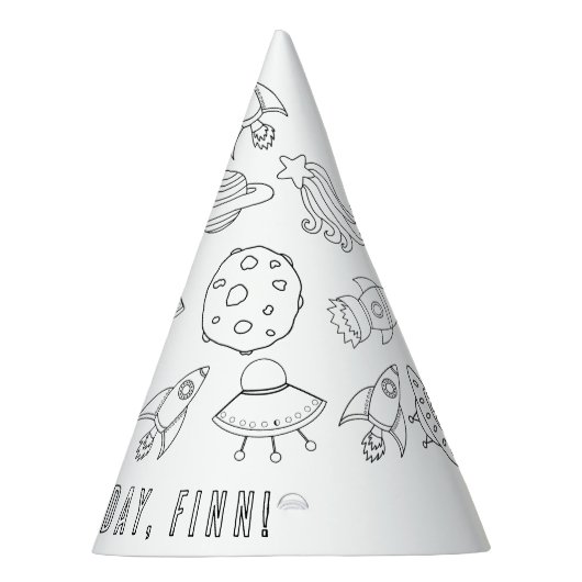 Planet Verjaardagsfeestje Pet Feesthoedjes (Rechts)