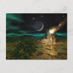 Planet Volcano World Briefkaart