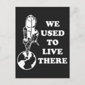 Planet waar we woonden, bespaart de ruimte op aard briefkaart (Voorkant)