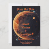 Planet Wedding Invitation Kaart (Voorkant)