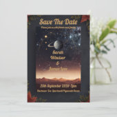 Planet Wedding Invitation Kaart (Staand voorkant)