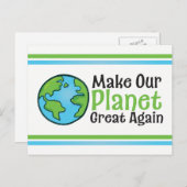 Planet weer Briefkaart klimaatverandering (Voorkant / Achterkant)