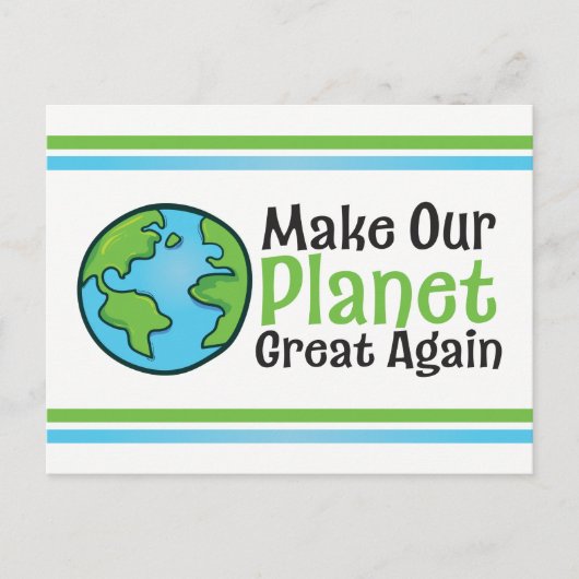Planet weer Briefkaart klimaatverandering (Voorkant)