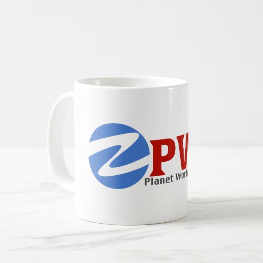 Planet World Electronics White Coffee Mok (Voorkant links)