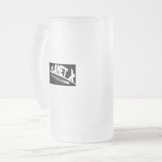 Planet X Design Logo, PIMP JUICE Matglas Bierpul (Voorkant links)