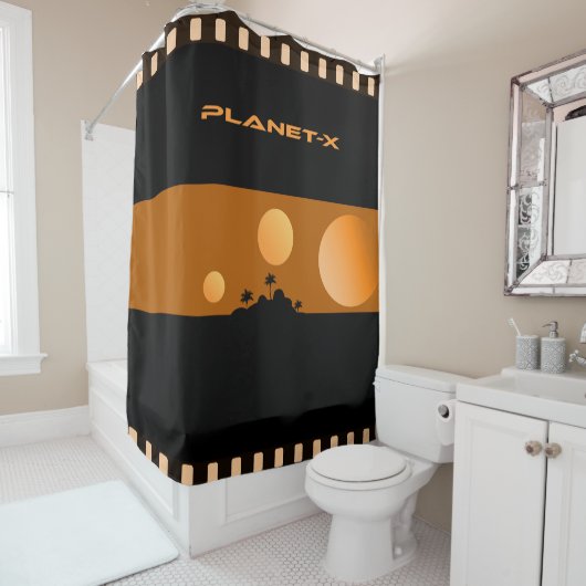 Planet X Douchegordijn (In situ)