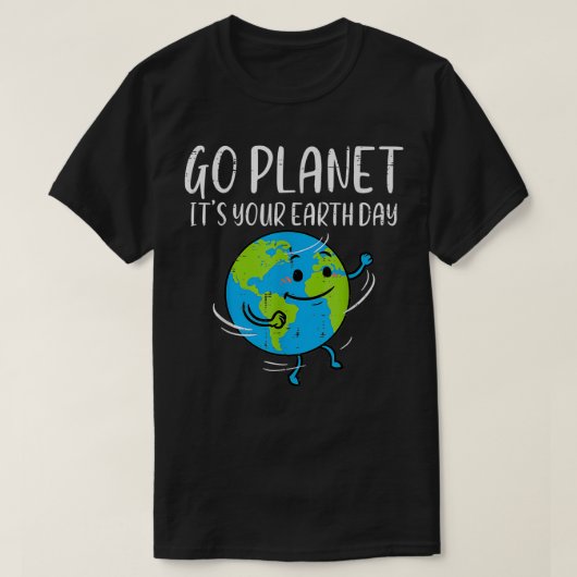 Planet zijn milieubewuste Mannen op de dag van de  T-shirt (Design voorkant)