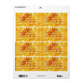 Planetaarde (sinaasappel) etiket (Full Sheet)