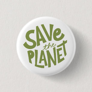 Planetaardig ontwerp – Ecoloogvriendelijke aarde Ronde Button 3,2 Cm