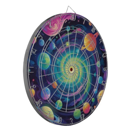 planetair spinkarton dartbord (Voorkant Links)