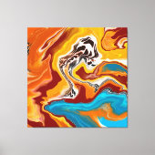 Planetaire Blisetzige Fluid Digital Art Canvas Afdruk (Voorkant)