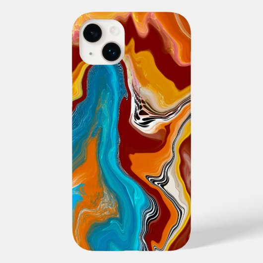 Planetaire Blisetzige Fluid Digital Art Case-Mate iPhone Case (Achterkant)