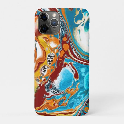 Planetaire Blisetzige Fluid Digital Art Case-Mate iPhone Case (Achterkant)