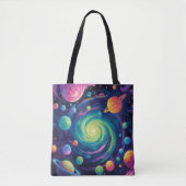 Planetaire Draaiing Tote Bag (Voorkant)