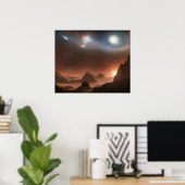 Planetaire dromen poster (Thuiskantoor)