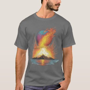 Planetaire eruptie t-shirt