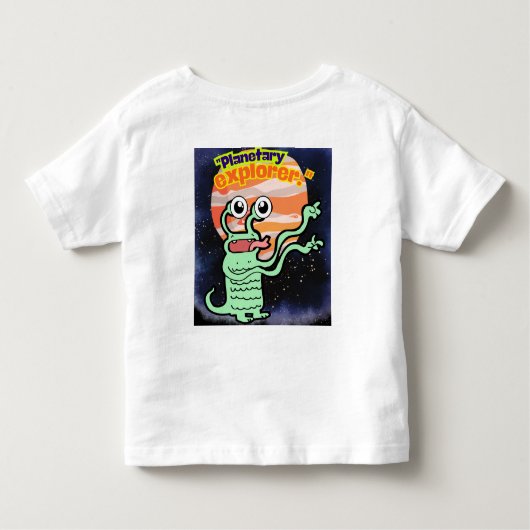 PLANETAIRE EXPLORER KINDER SHIRTS (Achterkant)