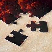 Planetaire explosie onder verbazingwekkende kosmis legpuzzel (Zijkant)