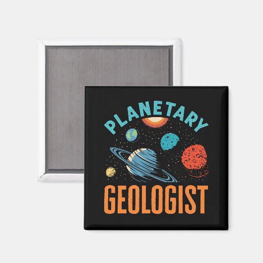 planetaire geologie magneet (Voorkant / Achterkant)
