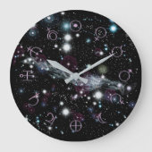 Planetaire glyphs Deep Space Astronomy Clock Grote Klok (Voorkant)