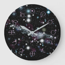 Planetaire glyphs Deep Space Astronomy Clock