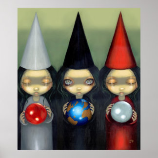 Planetaire heks ART PRINT gothische heks