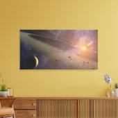 Planetaire installatie Epsilon Eridani Canvas Afdruk (Insitu (Woonkamer))